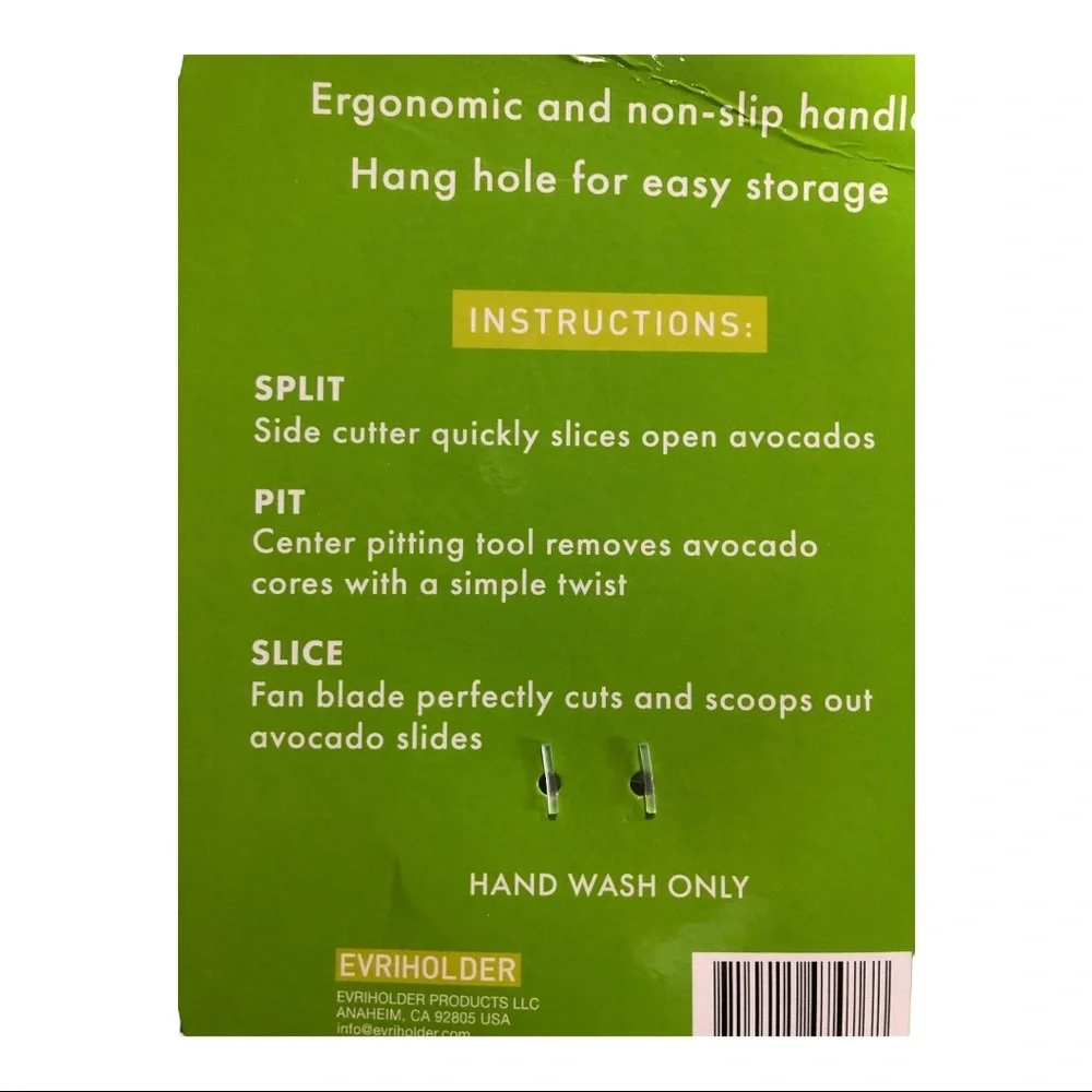 2pack Avocado multipurpose 3-in-1 silicone ergonomic nonslip‎ tool new